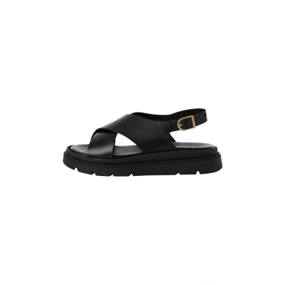 Abbildung von Tamaris Plateausandalette, Damen, Größe: 37, Black leather Schuhe