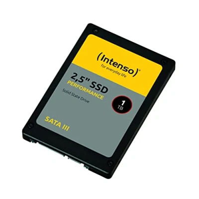 Abbildung von Intenso Interne 2,5&quot; SSD SATA III Performance, 1 TB, 550 MB/Sekunden, Schwarz, Festkörper Laufwerk