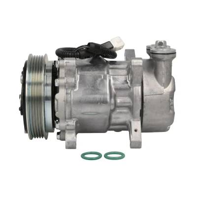 Abbildung von BOSCH 1 986 AD1 199 Kompressor 12V PAG 46 R134a mit Montageanleitung, Dichtring