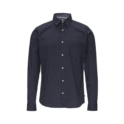 Abbildung von s.Oliver SLIM FIT Hemd, Herren, Größe: XXL, Navy
