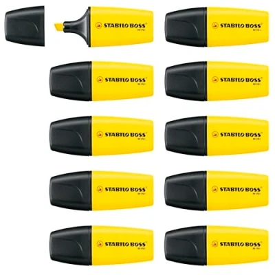 Abbildung von Textmarker STABILO BOSS MINI 10er Pack gelb