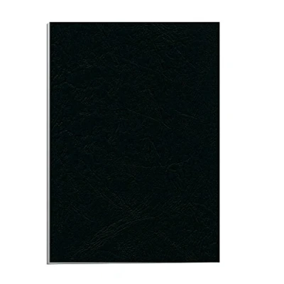 Abbildung von Fellowes 5373802 Deckblatt Delta A4 Lederstruktur, 25 Stück, schwarz