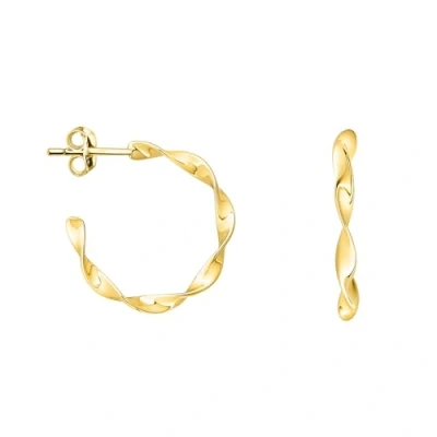 Abbildung von SOFIA MILANI Damen Ohrringe 925 Silber vergoldet/golden Spiralen Steck Creolen 21061