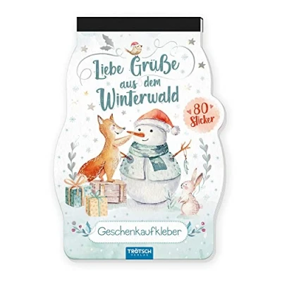 Abbildung von Trötsch Stickerblock Liebe Grüße aus dem Winterwald Geschenkaufkleber: Stickerbuch Beschäftigungsblock (Winterwald Motive)