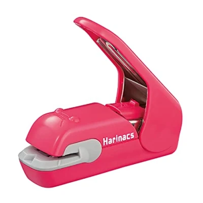 Abbildung von Kokuyo Harinacs Press Staple free Stapler; With this Item, You Can Pieces of Paper Without Making Any Holes on Paper. [Pink]［Japan Import］ (Pink) by