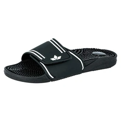 Abbildung von Lico Pool 430018, Herren Sandalen/Bade Sandalen, schwarz/weiß Gr. 36