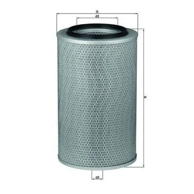 Abbildung von MAHLE ORIGINAL LX 227 Luftfilter 382,0 228,0 Filtereinsatz STEYR: 991 Serie, RENAULT TRUCKS: Premium 2, Midlum, IVECO: Trakker