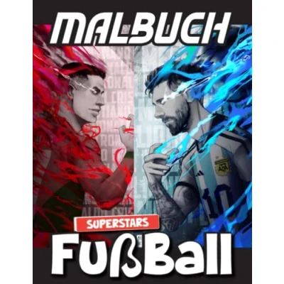 Abbildung von Fußball SUPERSTARS Malbuch: [NEUE AUSGABE 2023] Mit über 100 wunderschönen und einzigartigen Malvorlagen für alle Fans. Jumbo Malbuch Kinder im ... Erwachsene. (Stressabbau &amp; Genießen)