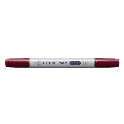 Abbildung von COPIC Ciao Marker Typ R 59, Cardinal, vielseitiger Layoutmarker, mit einer mittelbreiten und Brush Spitze