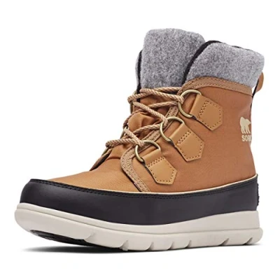 Abbildung von Sorel Explorer Carnival Waterproof wasserdichte Winterstiefel für Damen, Braun (Elk), 38 EU