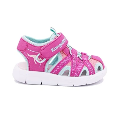 Abbildung von KangaROOS Jungen Mädchen K Lil Ev Sandale, Daisy Pink Mint, 27 EU