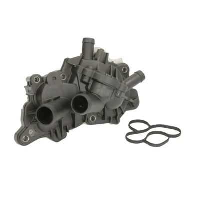 Abbildung von HEPU P685 Wasserpumpe 29 mit Thermomanagementmodul, ohne Bohrung für Sensor mechanisch XT Professional Kunststoffgehäuse VOLKSWAGEN: Golf 7