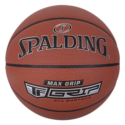 Abbildung von Spalding Max Grip Basketball Größe 7 Zertifizierter Ball Komposit Outdoor Rutschfest Hervorragender Offizielles Gewicht und