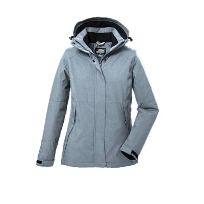 Abbildung von killtec Damen Funktionsjacke/Outdoorjacke mit abzippbarer Kapuze KOW 37 WMN JCKT, graumelange, 40, 39702 000