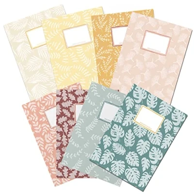 Abbildung von Papierdrachen 8 hochwertige Heftumschläge aus Papier für Kinder DIN A4 Motiv Scribble Heftschoner ideal die Schule Heftumschlag 250g/m² Set Nummer 6