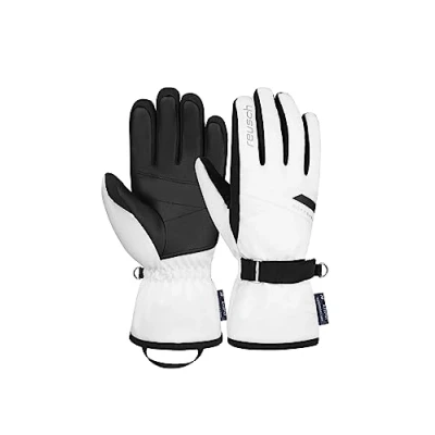 Abbildung von Reusch Fhelena Fingerhandschuh, Damen, Größe: 8.5, White black