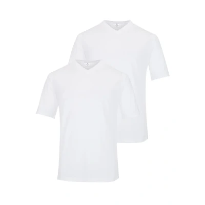 Abbildung von RAGMAN Shirt weiss im Doppelpack V Neck, XXXL