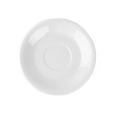 Abbildung von Holst Porzellan UTA 116 Untertasse 16 cm flache Form, Spiegel 5,7 cm, weiß, 15,9 x 2,2 6 Einheiten
