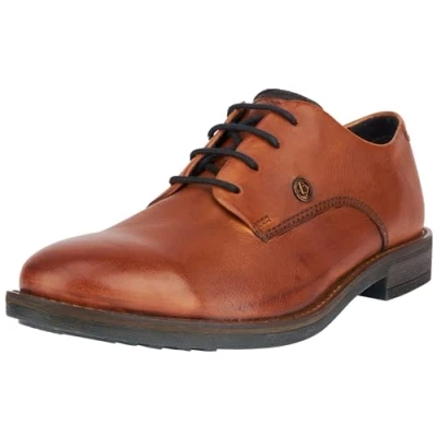 Abbildung von bugatti Herren Pakalo Schnürhalbschuhe, Cognac, 43 EU