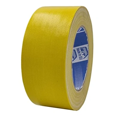 Abbildung von ACIT Super 50 mm x 25 M, verstärktes Gewebeband, Duct Tape, amerikanisches Gewebeband: Reparaturen, Befestigung und Verpackung mit hoher Dichtheit (Gelb)