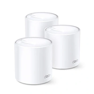 Abbildung von TP Link Deco X20 Mesh WLAN Set (3 Pack), Wi Fi 6 AX1800 Dual Band Router &amp; Repeater, 2x Gigabit Ports für jede Einheit, empfohlen Häuser mit 4 Schlafzimmern, Umfassender Jugendschutz, WPA3