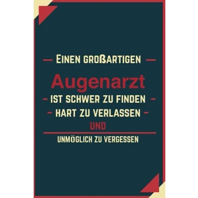 Abbildung von Geschenk BESTER Augenarzt: Notizbuch als für den besten Augenarzt A5 / liniert 120 Seiten Tagebuch Terminplaner Geschenkidee zum ... Mann Abschied Abschiedsgeschenk