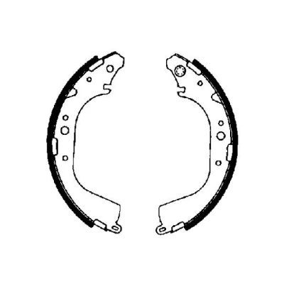 Abbildung von TEXTAR 91041500 Bremsbacken 295 50 ohne Handbremshebel TOYOTA: HILUX 3 Pick up, 5 up