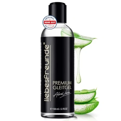 Abbildung von liebesfreunde® Aloe Vera Gleitgel auf Wasserbasis Feuchtigkeitsspendend, sanft &amp; regenerierend, 150 ml