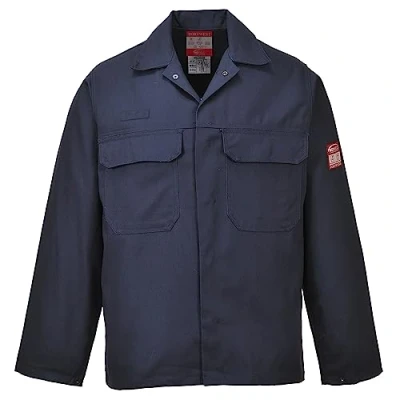 Abbildung von Portwest BIZ2 Herren Flammenresistente Bizweld FR Arbeitsjacke Marine, 4XL