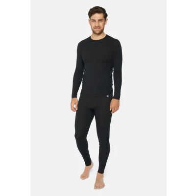 Abbildung von Danish Endurance Merino LONG Sleeve Shirt Unterhemd/shirt, Herren, Größe: Large, Black