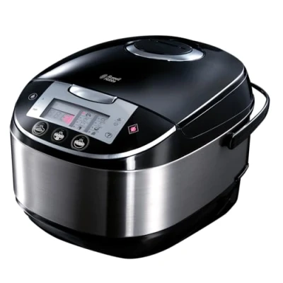Abbildung von Russell Hobbs Multikocher [11 in 1: Reiskocher, Schongarer, Dampfgarer, Slow Cooker, Backoutomat, Joghurtbereiter etc.] Multicooker (5,0l, digitales Display, Anti Kondensations Deckel) 21850 56