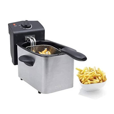 Abbildung von Tristar Edelstahl Fritteuse mit 2 Liter Fassungsvermögen, Kaltzonefunktion und einstellbarem Thermostat bis 190C, FR 6919, Silber