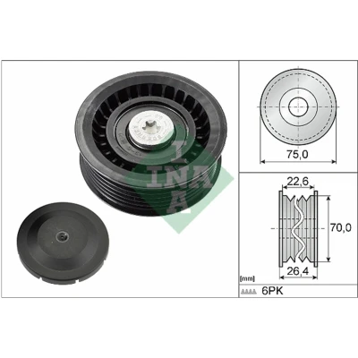 Abbildung von INA 532 0344 10 Umlenkrolle BMW: Z4 Roadster