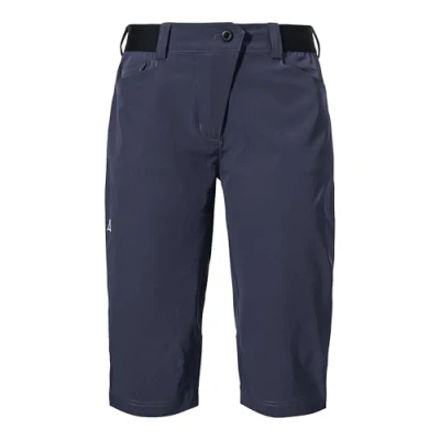 Abbildung von Schöffel Damen Capri Pants Style Keitele WMS, schnell trocknende Radhose mit 4 Wege Stretch, Dreiviertel Hose radspezifischer Passform und elastischem Bund, navy blazer, 34