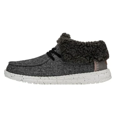 Abbildung von Hey Dude Wendy Fold Stitch Cozy Damen Boots Black Size EU 39