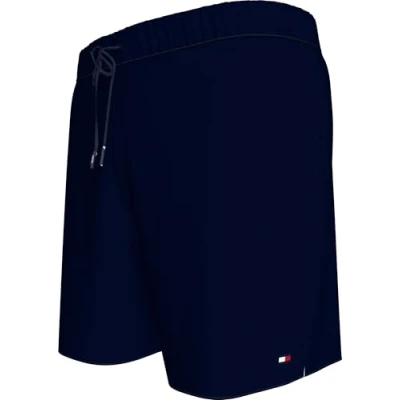 Abbildung von Tommy Hilfiger Essential MID Length SWIM Badeshorts, Herren, Größe: Medium, Desert sky