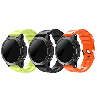 Abbildung von TOPsic Fenix 5 Sportuhr Armband Silikon Sportarmband Uhr Ersatzarmband mit Werkzeug für 5/Fenix Plus/Fenix 6/Fenix 6 Pro/Fenix 7/Fenix 7 Solar/Fenix Sapphire 8 47mm