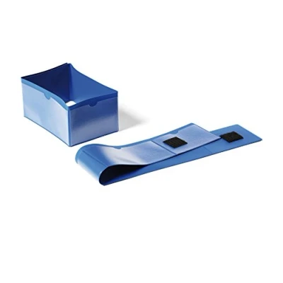 Abbildung von Durable Palettenfußbanderole 145 x 75 mm mit Klettverschluss, 4 seitig beschriftbar, Packung à 50 Stück, dunkelblau, 172407