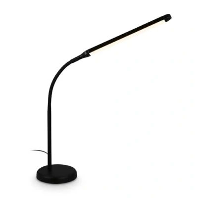 Abbildung von BRILONER LED Schreibtischlampe mit Touch, dimmbar, schwenkbar, warmweiß, Tischlampe, Lampe, Nachttischlampe, Tischleuchte, Deko, Bürolampe, Leselampe Bett, Leselicht, 13x72,5 cm, Schwarz