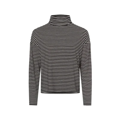 Abbildung von s.Oliver Langarmshirt, Damen, Größe: 36, Schwarz weiß