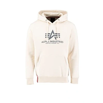 Abbildung von Alpha Industries Hoody Kapuzenpullover, Herren, Größe: Medium, Stream white