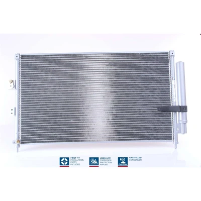 Abbildung von NISSENS 940197 Klimakondensator mit Trockner Aluminium 675 R 134a