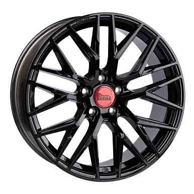 Abbildung von MAM 5 loch 19Zoll 108mm Alufelge RS4 schwarz glanz MAMRS48519510845BP Felge