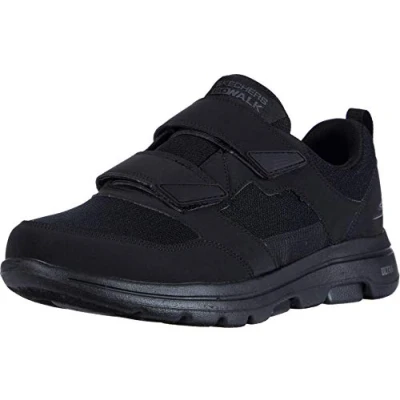 Abbildung von Skechers Gowalk 5 Wistful Herren Wanderschuh mit Klettverschluss und luftgekühltem Schaumstoff, schwarz, 44.5 EU