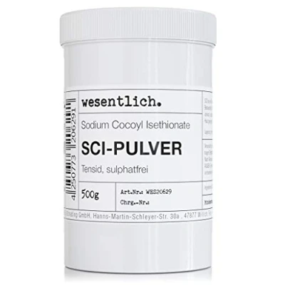 Abbildung von SCI Sodium Cocoyl Isethionate 500g mildes Tensid von wesentlich.