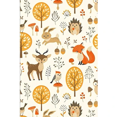Abbildung von Notizbuch: Wald und Tiere Cover Design / 120 Seiten Kariert DIN A5 + Soft Optimal als Tagebuch, Bullet Journal, Rezeptbuch, Malbuch, Skizzenbuch usw.