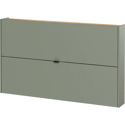 Abbildung von Germania Schuhschrank 1392 629 GW Ameca, in Taupegrün/Navarra Eiche Nb., mit geringer Tiefe, 140 x 83 18 cm (BxHxT)