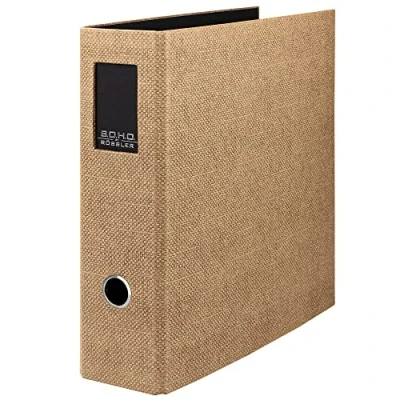 Abbildung von Rössler Papier 1317452609 S.O.H.O. Ordner DIN A4 mit Rückenschild, Rückenbreite 85 mm, Special Line Hazelnut, 1 Stück