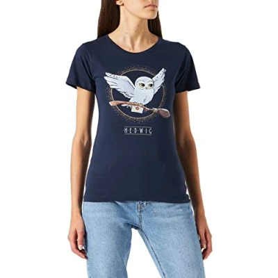 Abbildung von HARRY POTTER Damen Wohapomts336 T Shirt, Marineblau, Small