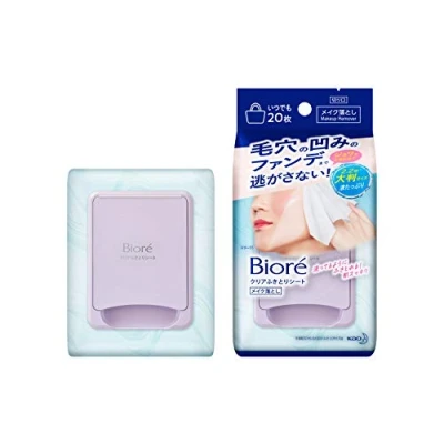Abbildung von Biore Makeup Remover Clear Wipe off Sheet 20sheets